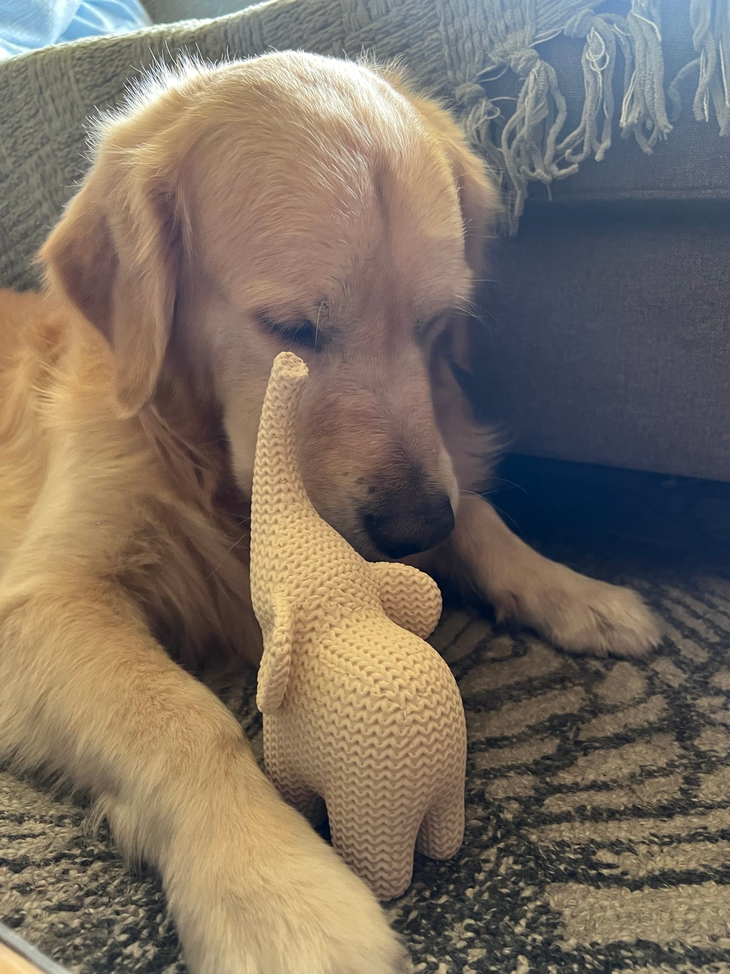 Knitted Texture Elephants (Pair)
